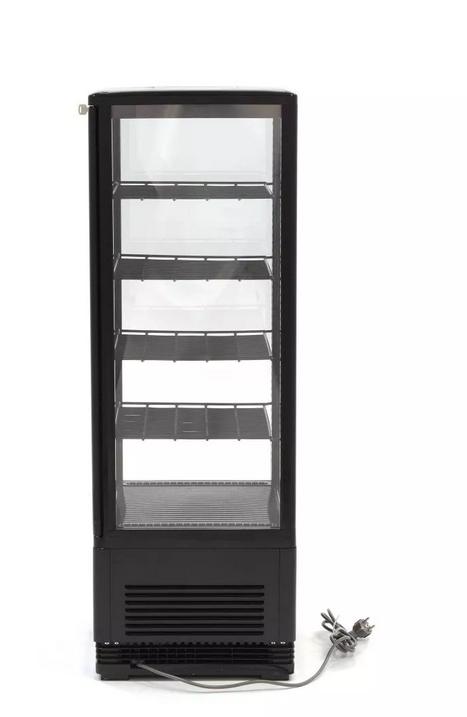 Black 98L refrigerated showcase