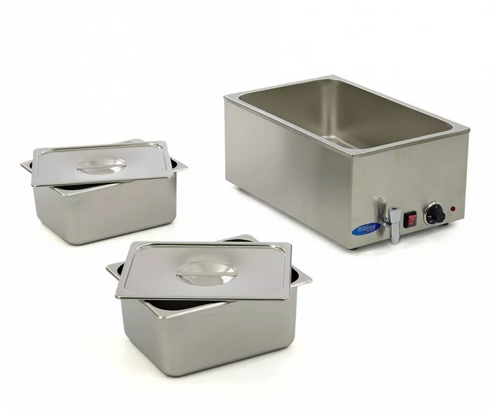 Banho-maria com torneira incluindo conjunto 2 x 1/2 GN