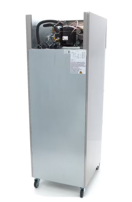 Refrigerator - 600 l - 3 Adjustable Shelves (GN 2/1) - Stainless Steel - with Glass Door