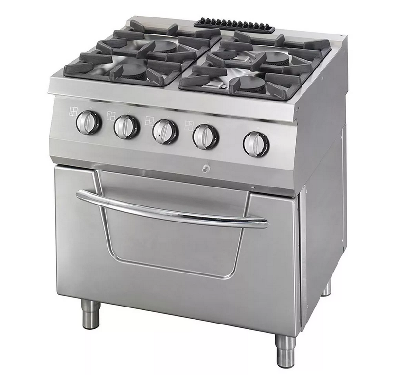 Estufa pesada - 4 fuegos - Incluye horno - Gas -37 kW