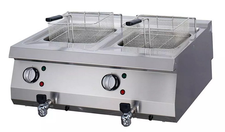 2 x 12L Heavy Electric Fryer with Tap