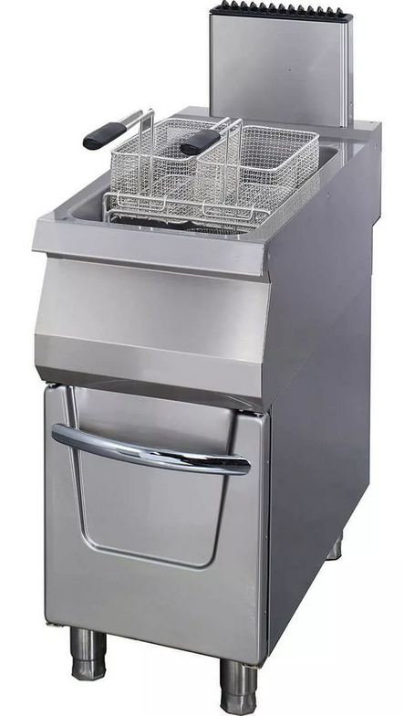 Premium fryer 1 x 22L with tap - Gas