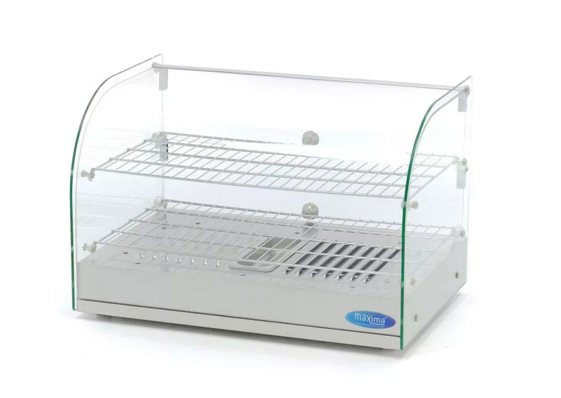 Hot Showcase Stainless Steel - 2 levels - 55 cm - 45L - Stainless Steel