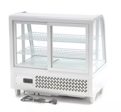 100L White countertop refrigerated showcase