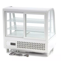 Vitrine refrigerada de bancada branca 100L