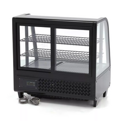 Countertop refrigerated showcase 100L Black