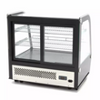 Luxury countertop refrigerated showcase 120L Black