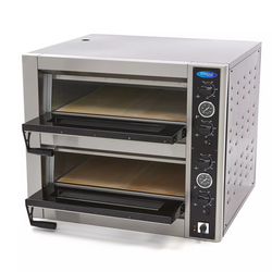 Deluxe Pizza Oven 4 + 4 x 30 cm Double 400V