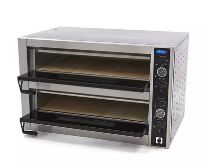 Deluxe Pizza Oven 6 + 6 x 30 cm Double 400V