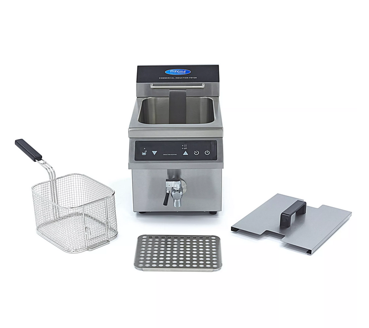 1 x 8L induction fryer with tap