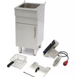 1 x 16L electric fryer with tap and cabinet