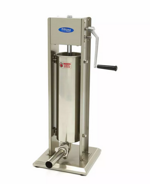 Sausage Filler 7L - Vertical - Stainless steel - 4 filling tubes