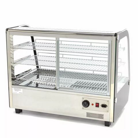 Vitrine Quente 160L - Inox