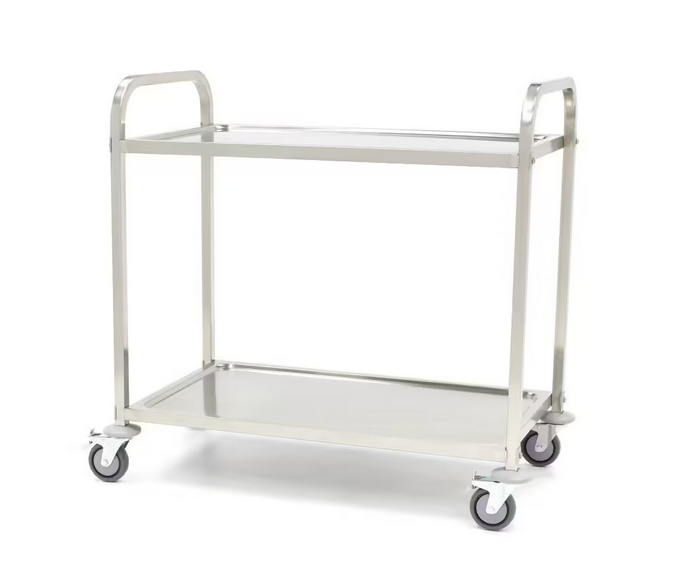 Stainless Steel Service Cart - 2 Shelves