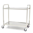 Stainless Steel Service Cart - 2 Shelves