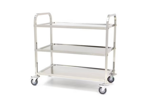 Stainless Steel Service Cart - 3 Shelves