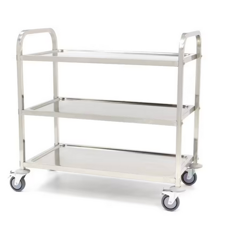 Stainless Steel Service Cart - 3 Shelves