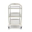 Stainless Steel Service Cart - 3 Shelves