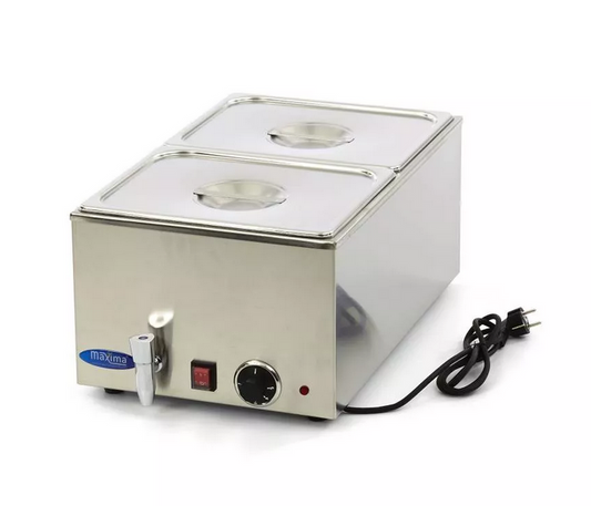 Banho-maria com torneira incluindo conjunto 2 x 1/2 GN