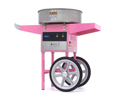 Cotton Candy Machine - Ø 52cm - Pink - with Trolley