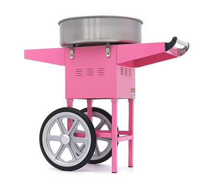 Cotton Candy Machine - Ø 52cm - Pink - with Trolley