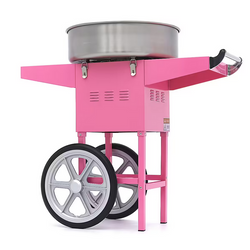 Cotton Candy Machine - Ø 52cm - Pink - with Trolley