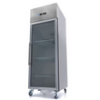 Refrigerator - 600 l - 3 Adjustable Shelves (GN 2/1) - Stainless Steel - with Glass Door