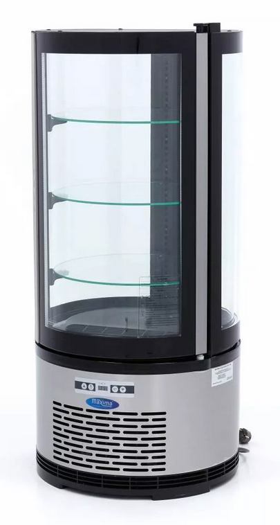 Vitrina refrigerada de sobremesa para Tartas 100L Negro