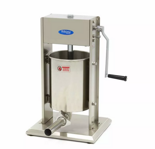 Enchedor de Salsichas 10L - Vertical - Aço inoxidável - 4 tubos de enchimento