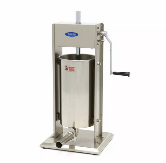 Enchedor de Salsichas 15L - Vertical - Aço inoxidável - 4 tubos de enchimento