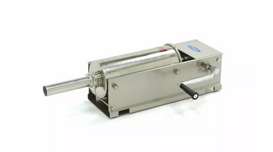 Enchedor de Salsicha 5L - Horizontal - Aço inoxidável - 4 tubos de enchimento