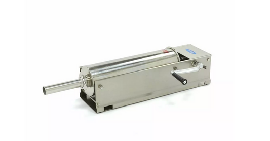 Enchedor de Salsicha 7L - Horizontal - Aço inoxidável - 4 tubos de enchimento