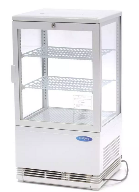 58L white refrigerated showcase