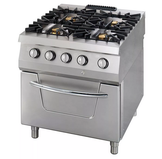 Fogão a Gás Premium - 4 Queimadores - Incluindo Forno Elétrico