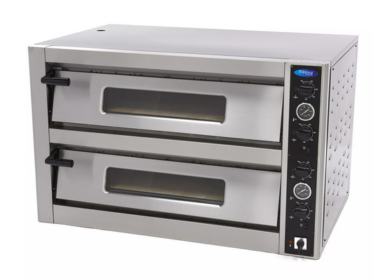 Deluxe Pizza Oven 6 + 6 x 30 cm Double 400V
