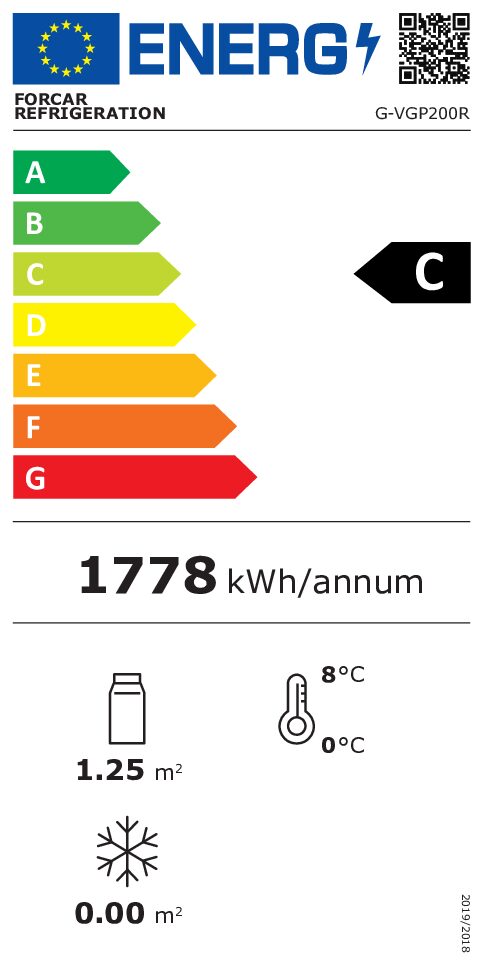 JANELAS DE EXIBIÇÃO REFRIGERADAS DE 4 LADOS VENTILADAS G-VGP200R 