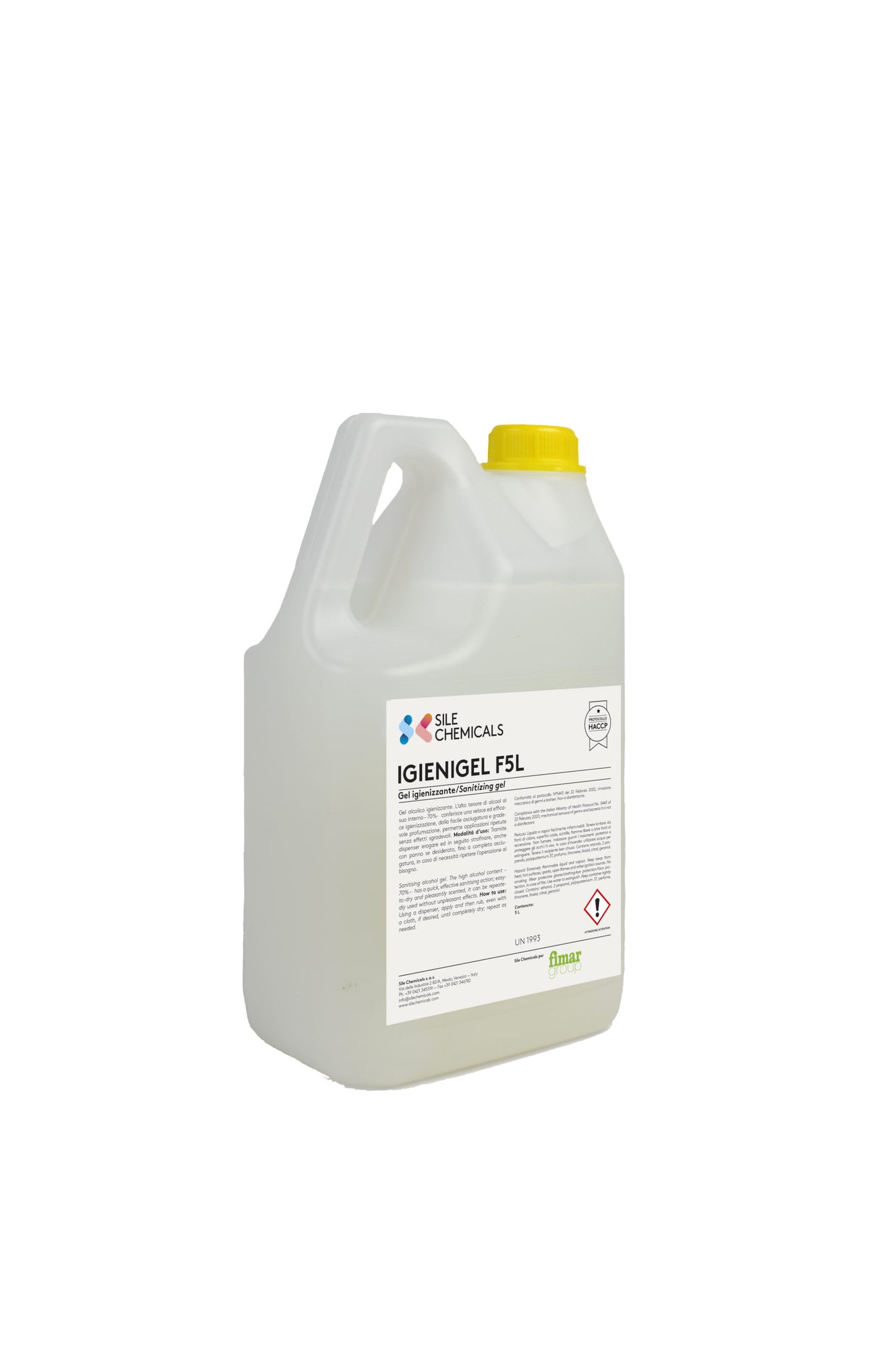 SANITISING ALCOHOLIC GEL HC-IGIENGELF5L