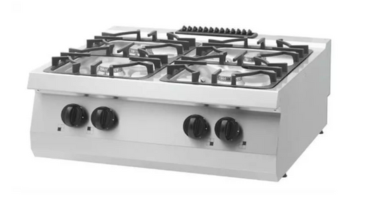 Fogão Pesado - 4 Queimadores - Gás - 30 kW