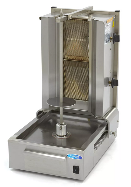 Gas Kebab Grill - 2 burners - 20 kg of meat