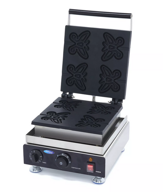 Máquina de waffle borboleta - 4 peças