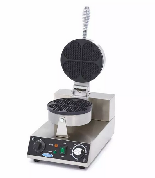 Máquina de Waffle em Formato de Coração - Individual