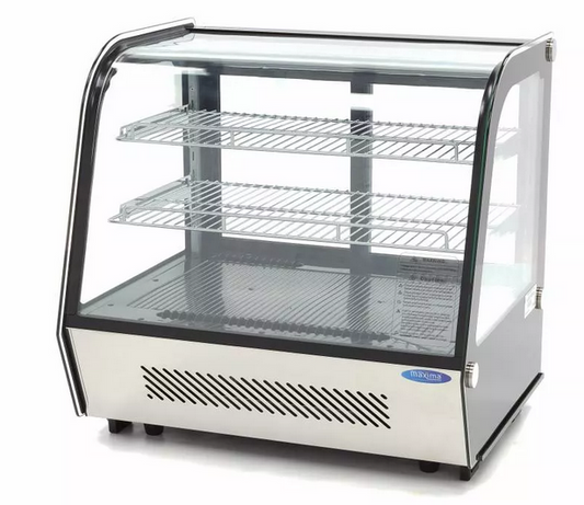 Luxury countertop refrigerated showcase 120L Black