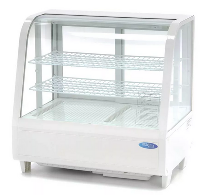 100L White countertop refrigerated showcase