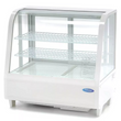 100L White countertop refrigerated showcase