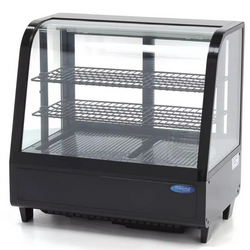 Countertop refrigerated showcase 100L Black