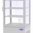 78L white refrigerated display case