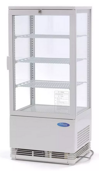 78L white refrigerated display case