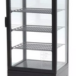 Black 98L refrigerated showcase